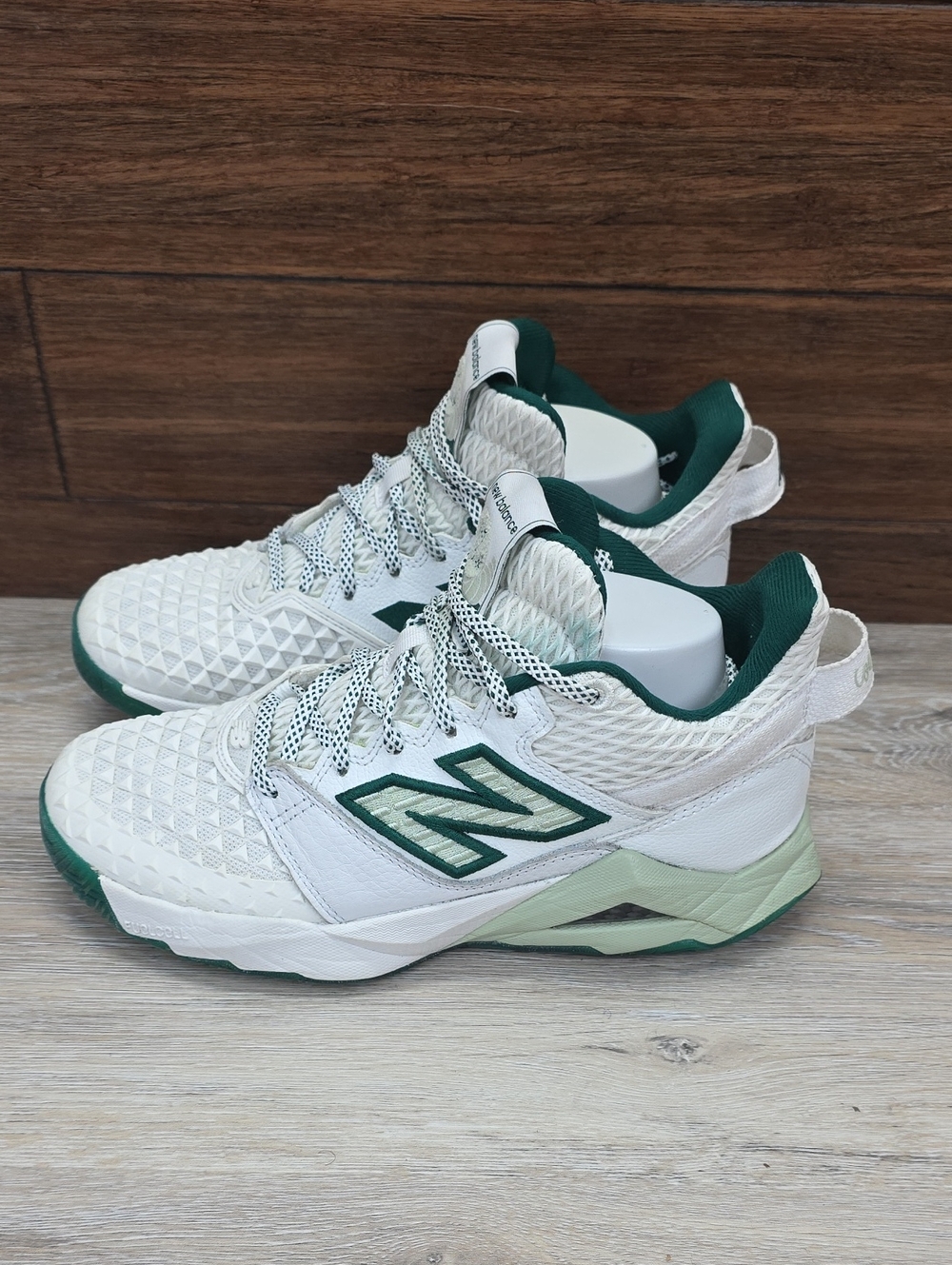 New Balance Coco Gauff CG2 Tennis Court Shoe White Green Womens SZ 8.5